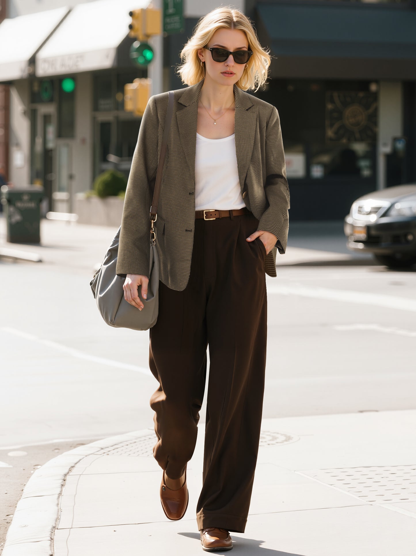 Urbly Chic Women’s Blazer Tailored Lined Jacket for Work or Business Casual Looks